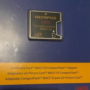 Olympus CF Card Adapter with Blue and Yellow Packaging